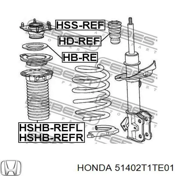 Чохол амортизатора переднього Honda 51402T1TE01 ціна, від 12.71 USD