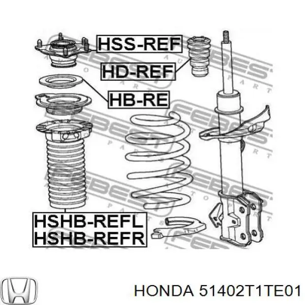 Пильник амортизатора переднього Honda 51402T1TE01 ціна, від 12.51 USD