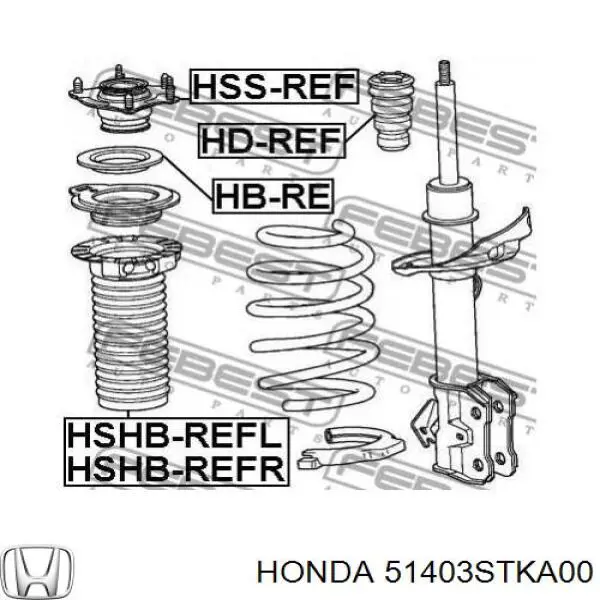 Купити 51403STKA00 Honda Пильник амортизатора переднього