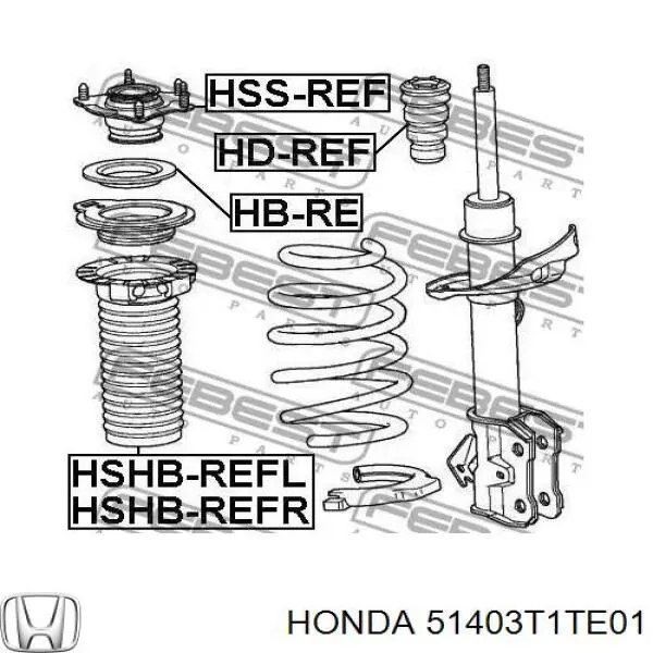 Пильник амортизатора переднього Honda 51403T1TE01 ціна, від 13.17 USD