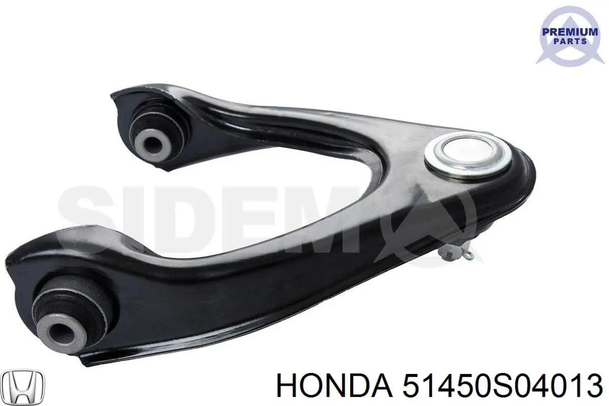 Важіль передньої підвіски верхній, правий 51450S04013 Honda