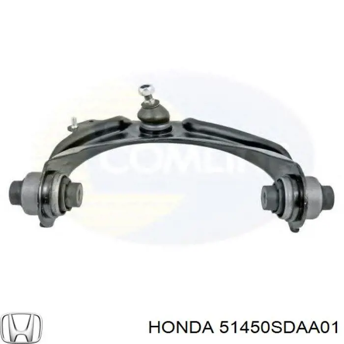 Важіль передньої підвіски верхній, правий 51450SDAA01 Honda