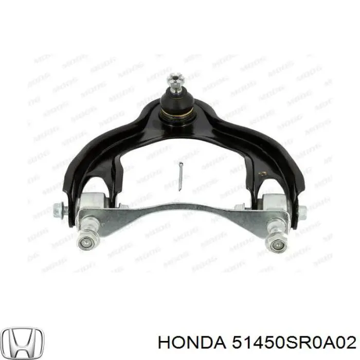 Важіль передньої підвіски верхній, правий 51450SR0A02 Honda