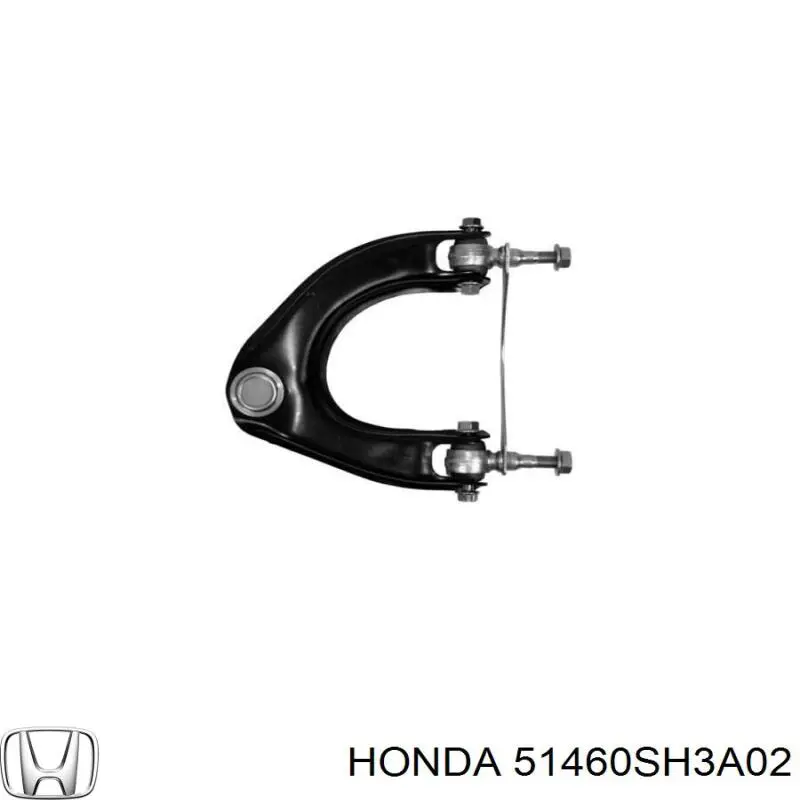 Важіль передньої підвіски верхній, лівий 51460SH3A02 Honda