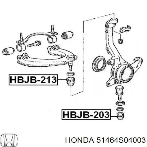 51464S04003 Honda пильник опори кульової верхньої