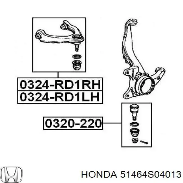 Пильник опори кульової верхньої Honda 51464S04013 ціна, від 1.65 USD