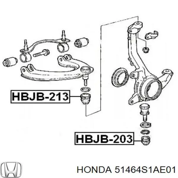 51464S1AE01 Honda пильник опори кульової верхньої