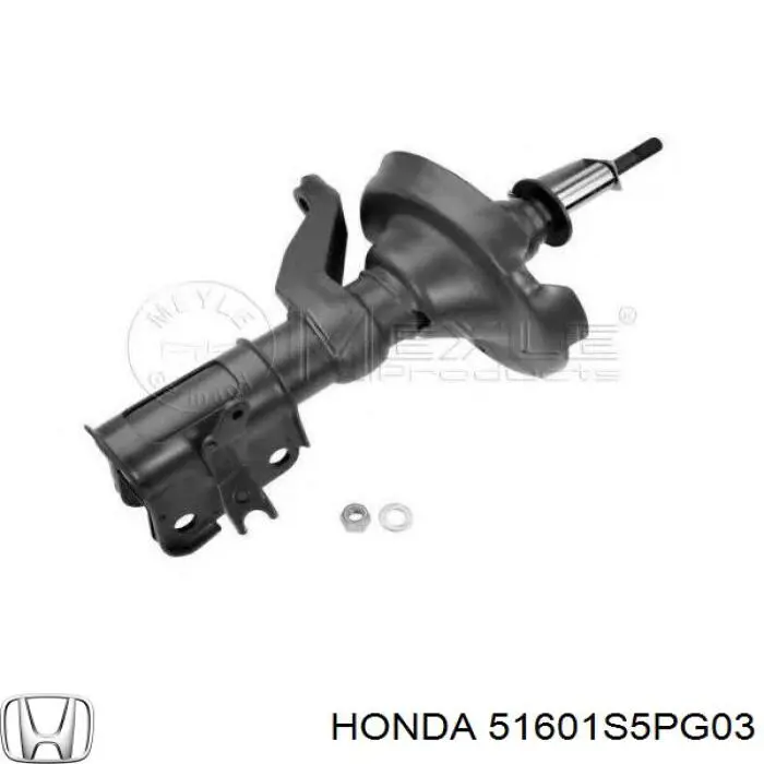 Амортизатор передній, правий Honda 51601S5PG03 ціна, від 56.11 USD