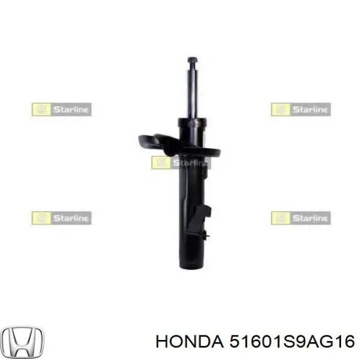 Стійка передня права Honda 51601S9AG16