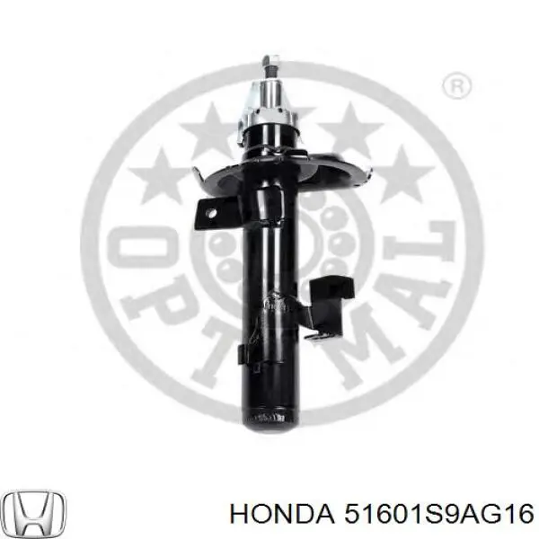 Амортизатор передній, правий Honda 51601S9AG16 ціна, від 54.16 USD