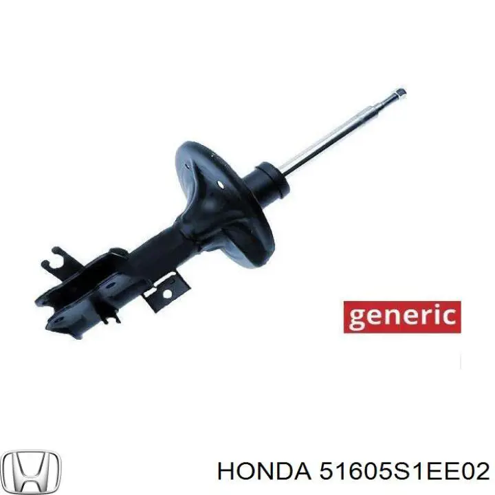 Амортизатор передній, правий Honda 51605S1EE02 ціна, від 66.05 USD
