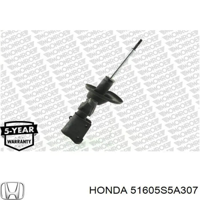 51605S5A307 Honda амортизатор передній, правий