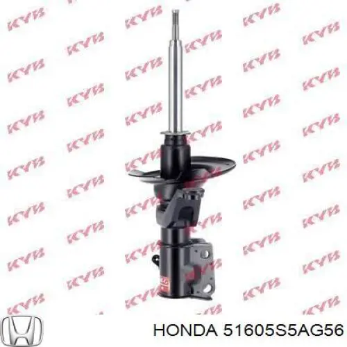 Амортизатор передній, правий Honda 51605S5AG56 ціна, від 100.38 USD