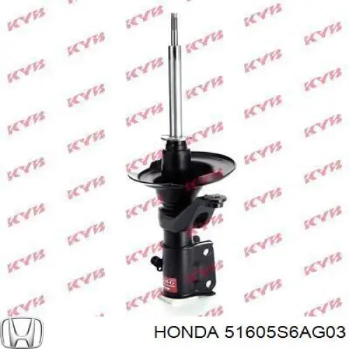 Амортизатор передній, правий 51605S6AG03 Honda
