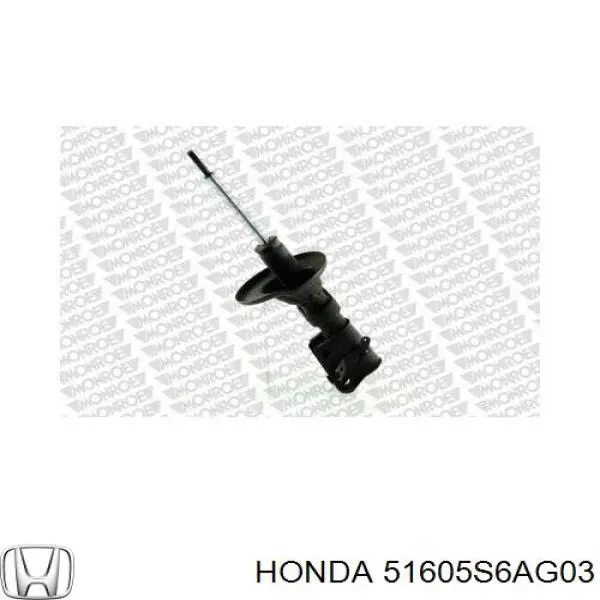 Амортизатор передній, правий Honda 51605S6AG03 ціна, від 63.02 USD