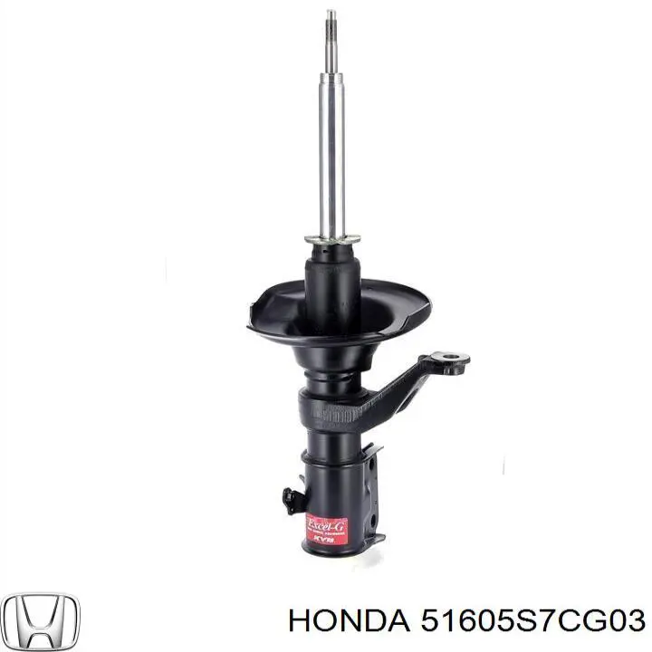 Амортизатор передній, правий Honda 51605S7CG03 ціна, від 145.30 USD