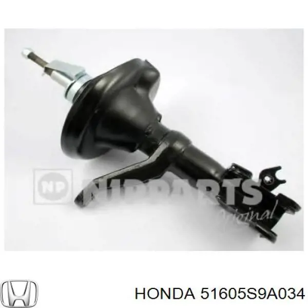 Амортизатор передній, правий Honda 51605S9A034 ціна, від 58.75 USD