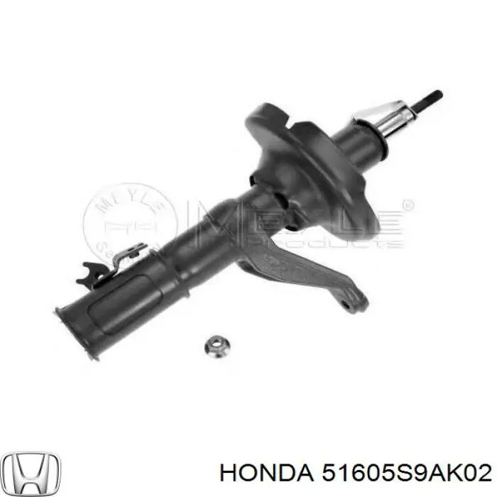 Амортизатор передній, правий Honda 51605S9AK02 ціна, від 54.34 USD