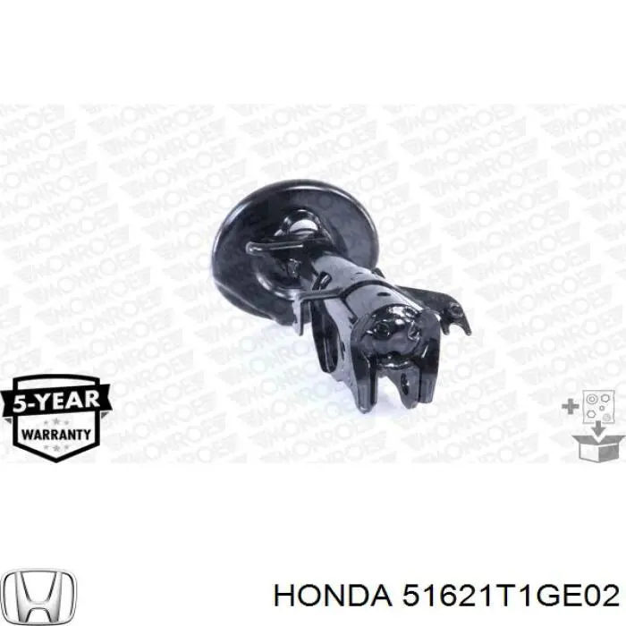 Амортизатор передньої підвіски, лівий Honda 51621T1GE02 ціна, від 61.79 USD