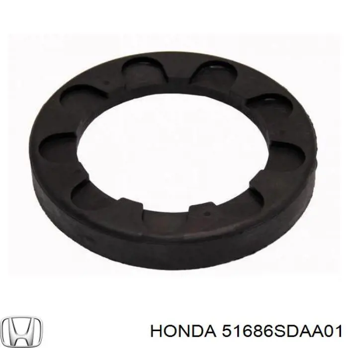 Проставка (гумове кільце) пружини передньої, нижня Honda 51686SDAA01 ціна, від 38.13 USD