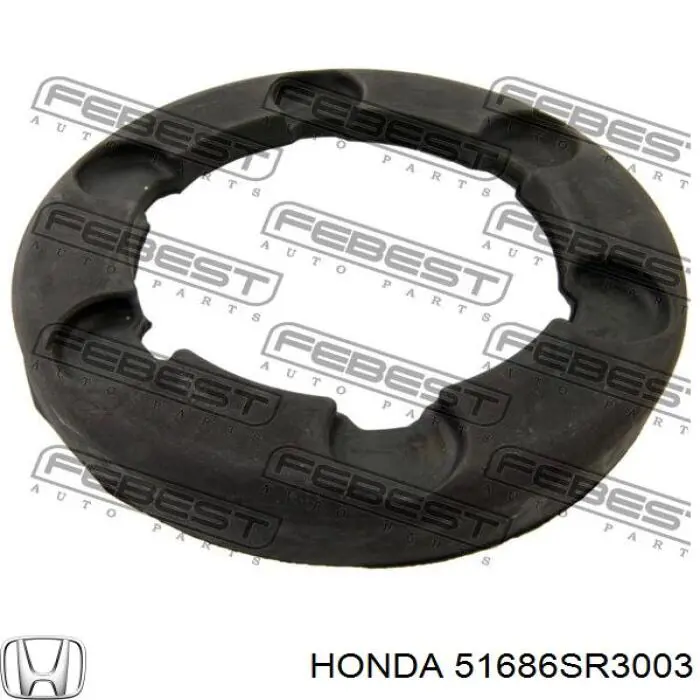 Проставка (гумове кільце) пружини передньої, верхня Honda 51686SR3003 ціна, від 4.69 USD