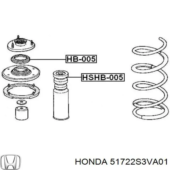  Буфер-відбійник амортизатора переднього Honda Pilot 