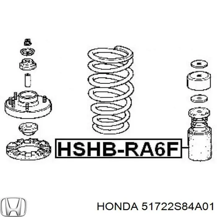 51722S84A01 Honda буфер-відбійник амортизатора переднього + пильовик