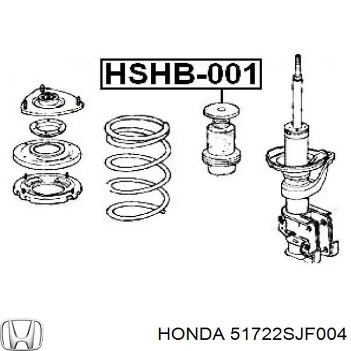 Пильник амортизатора переднього Honda FR-V (BE) (Хонда Фрв)