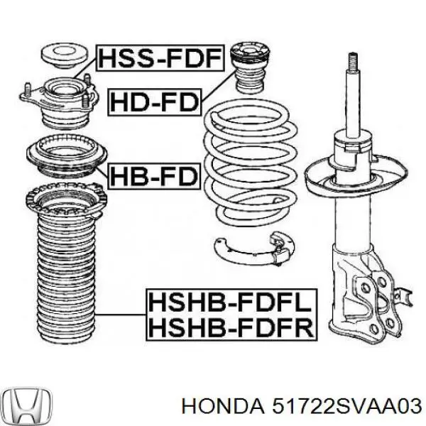 Буфер-відбійник амортизатора переднього 51722SVAA03 Honda