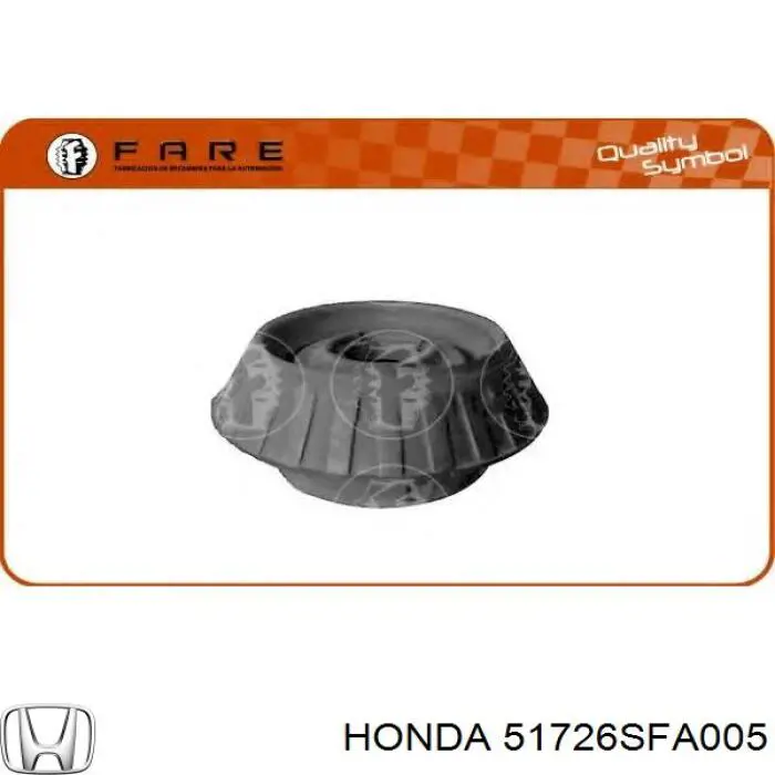 Підшипник опорний амортизатора, переднього Honda 51726SFA005 ціна, від 3.53 USD