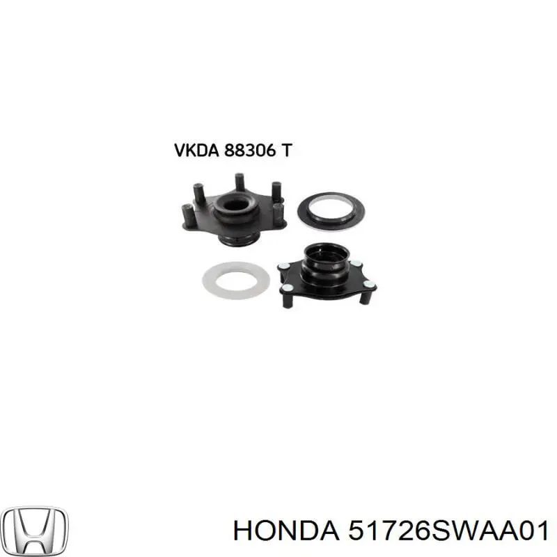 Підшипник опорний амортизатора, переднього Honda 51726SWAA01 ціна, від 18.41 USD