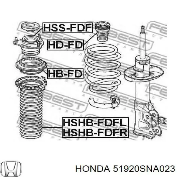 Купити 51920SNA023 Honda Опора амортизатора переднього
