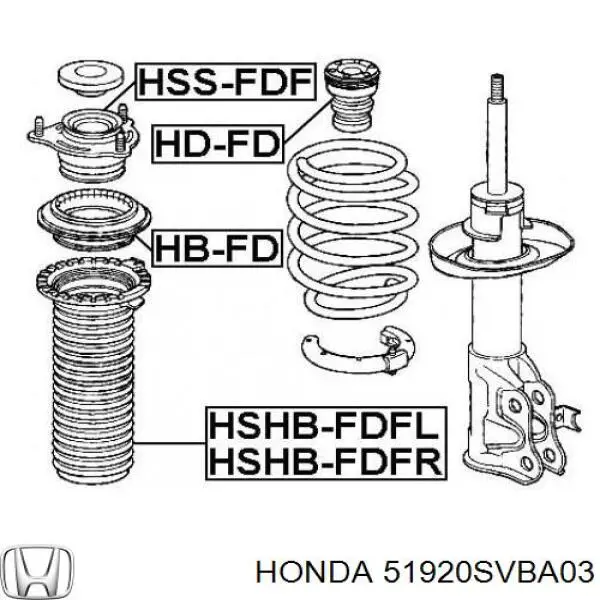 51920SVBA03 Honda опора амортизатора переднього
