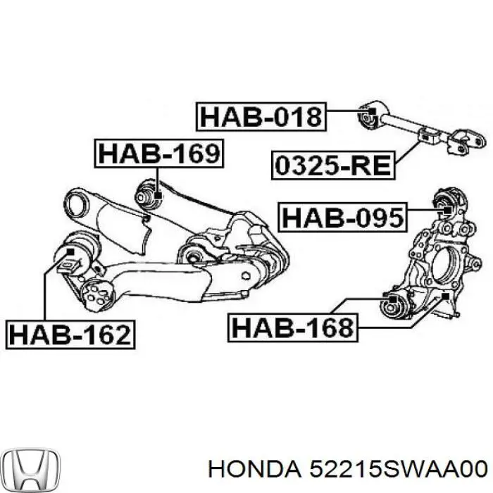 Купити 52215SWAA00 Honda Цапфа ліва
