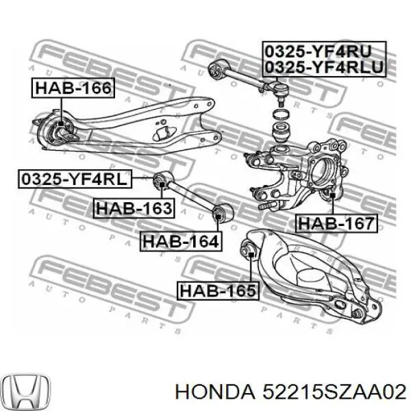 Кулак поворотний лівий Honda 52215SZAA02 ціна, від 14.48 USD