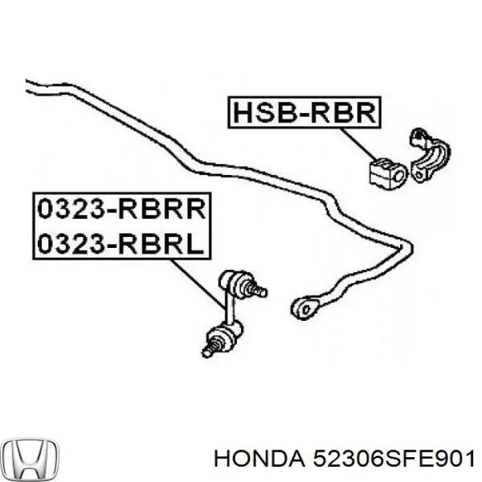 Купити 52306SFE901 Honda Опора стабілізатора