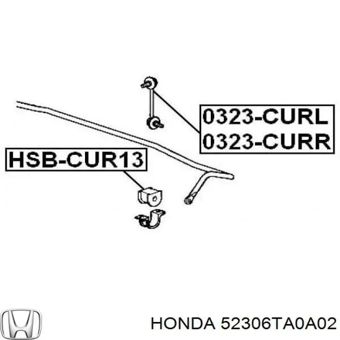Купити 52306TA0A02 Honda Опора стабілізатора