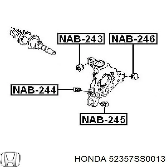  Honda 52357SS0013 ціна, від 10.22 USD