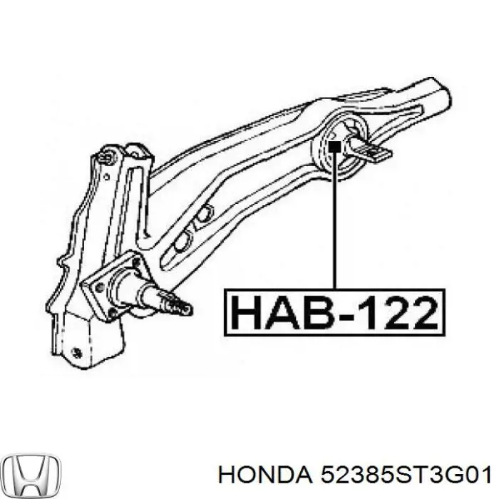 Купити 52385ST3G01 Honda Сайлентблок заднього поздовжнього важеля, передній