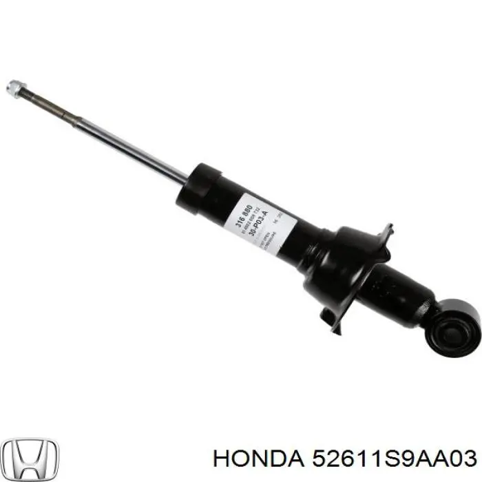52611S9AA03 Honda амортизатор задній