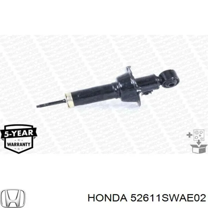 Амортизатор задній, правий Honda 52611SWAE02 ціна, від 79.55 USD