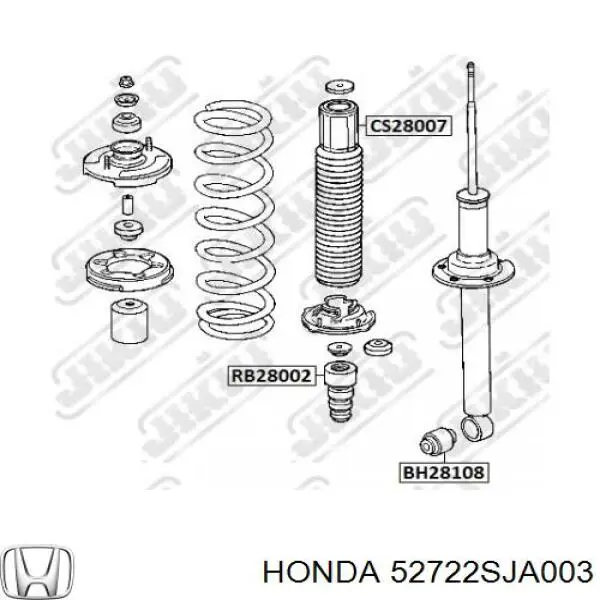 52722SJA003 Honda буфер-відбійник амортизатора заднього