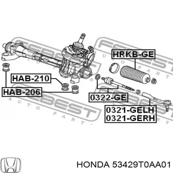  53429T0AA01 Honda