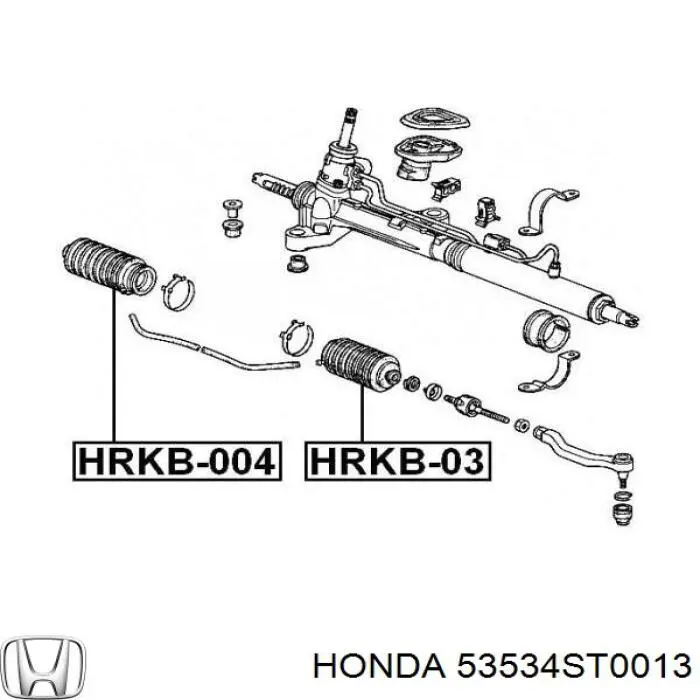Пильник рейки Honda 53534ST0013