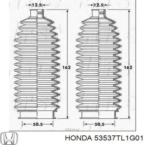 Купити 53537TL1G01 Honda Пильник тяги