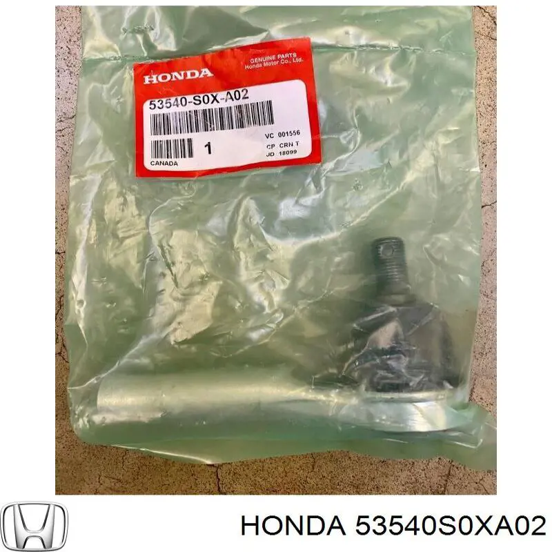 53540S0XA02 Honda Зовнішній наконечник рульової тяги