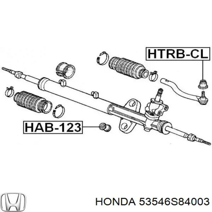 Пильник рульового накінечника Honda Civic 7 (EM) (Хонда Цивік)
