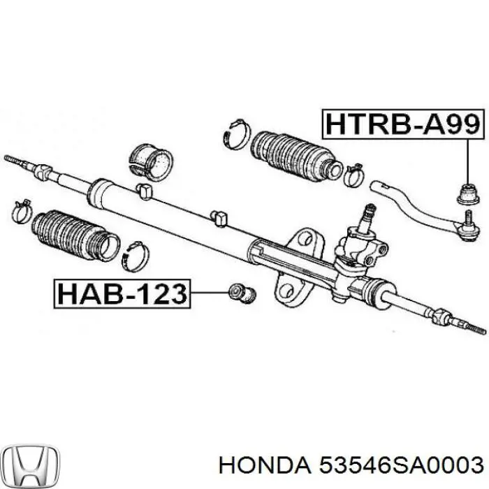 Купити 53546SA0003 Honda Пильник рульового накінечника
