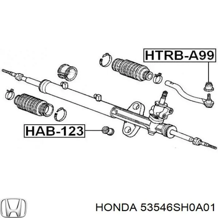 53546SH0A01 Honda пильник рульового накінечника