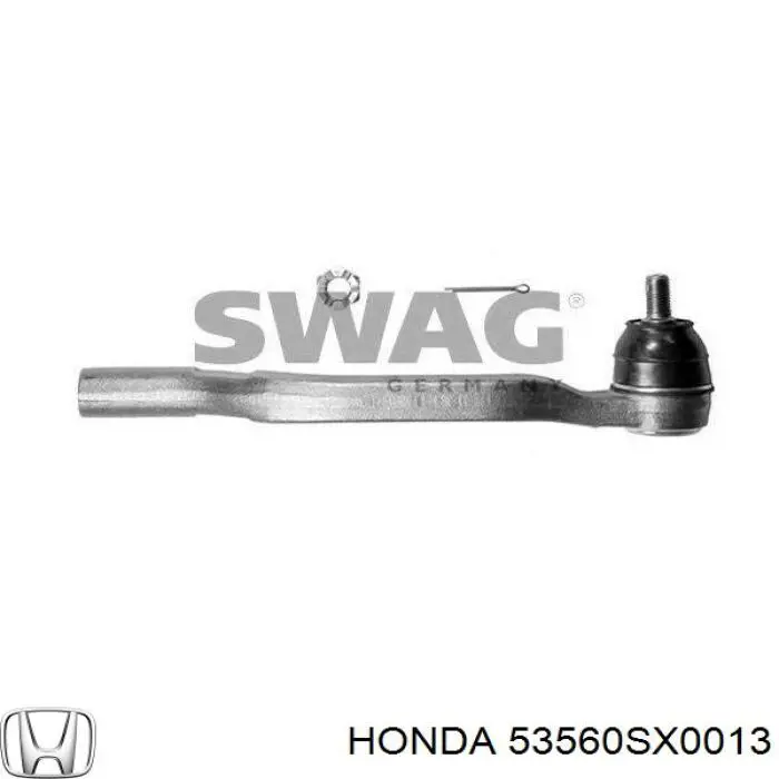 Наконечник рульовий Honda 53560SX0013 ціна, від 13.02 USD